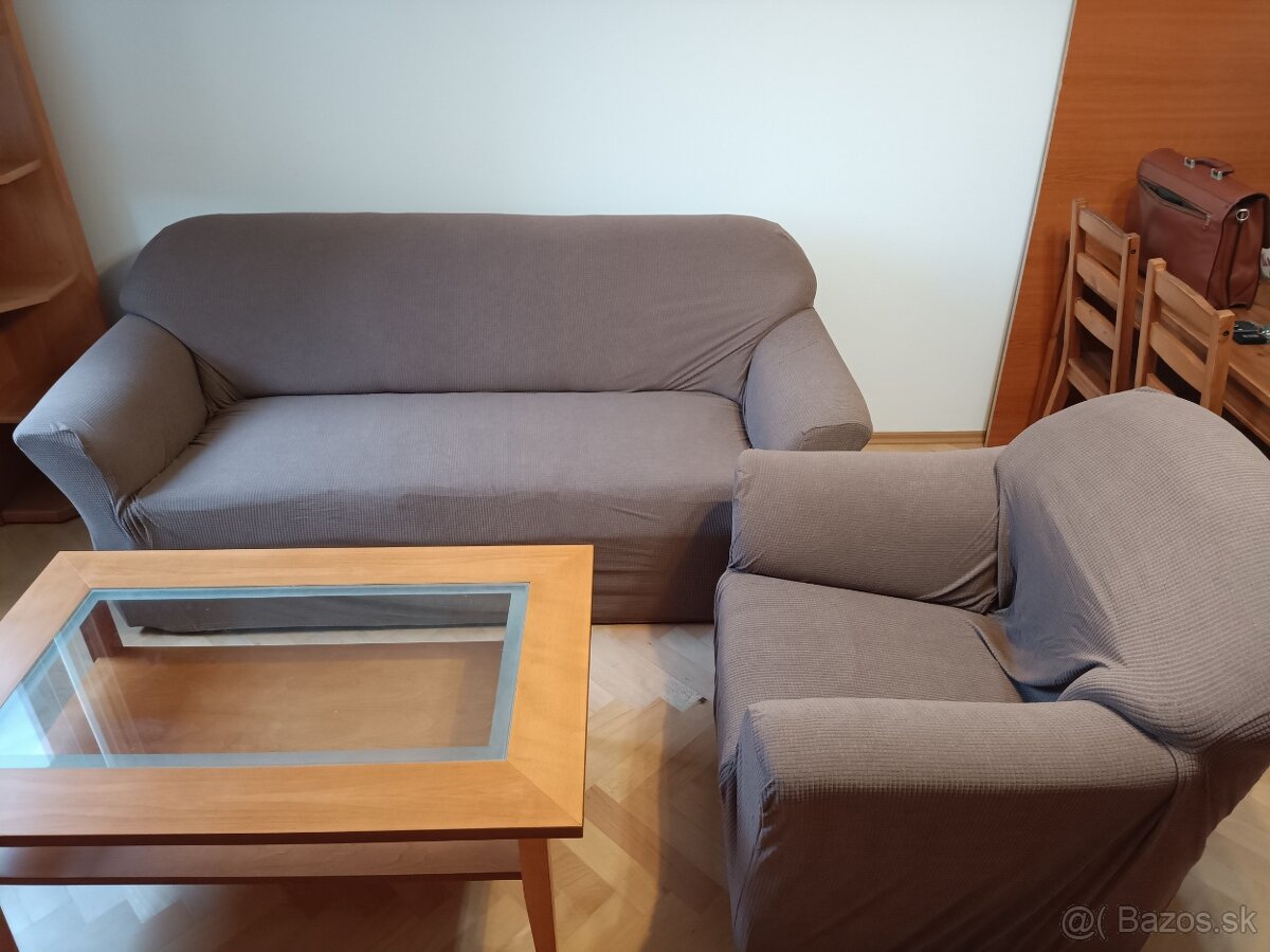 Poťahy na sedačku a kreslo