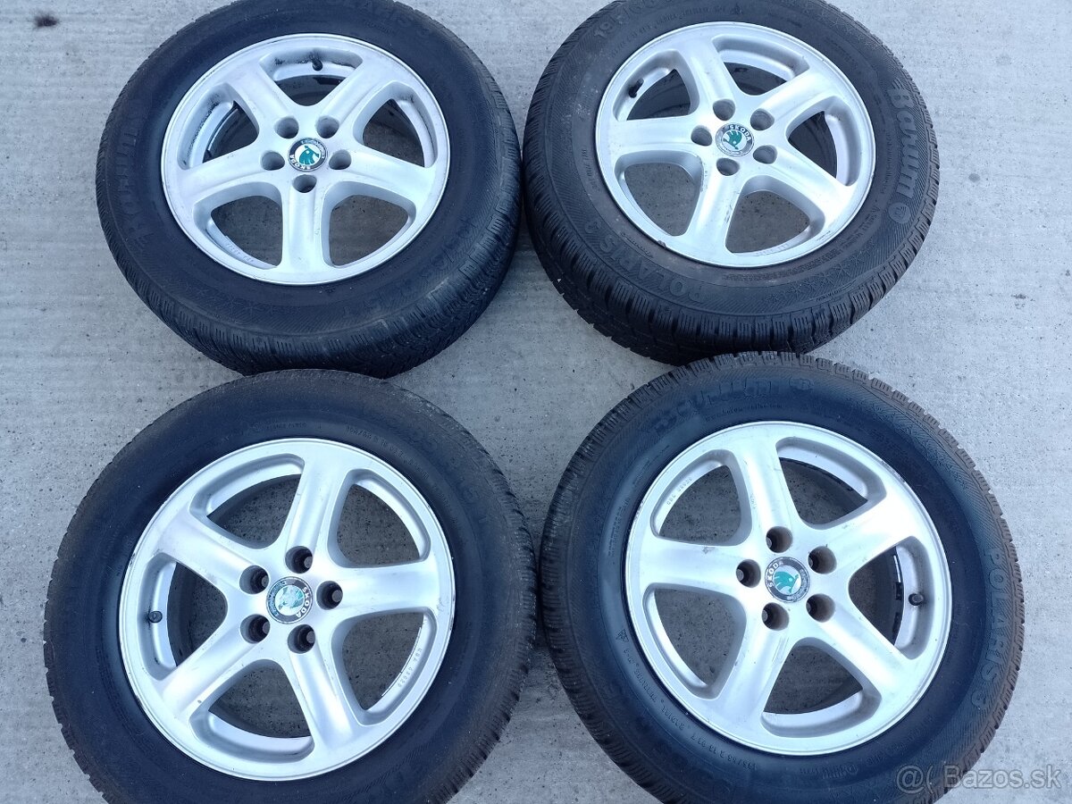 Predám obuté 15 " elektróny 5x100