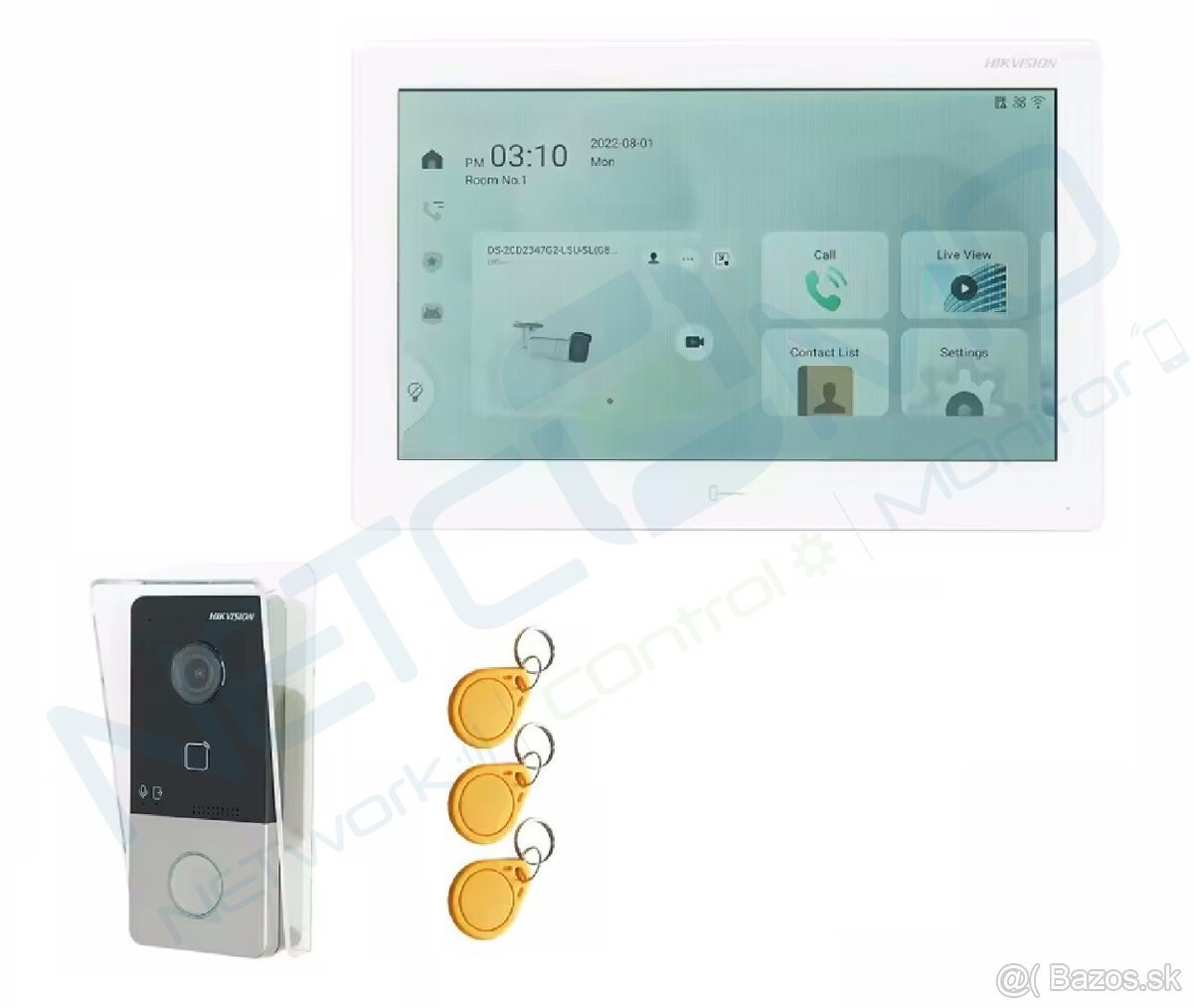 Set videovrátnika Hikvision DS-KV6113 + 10" android monitor