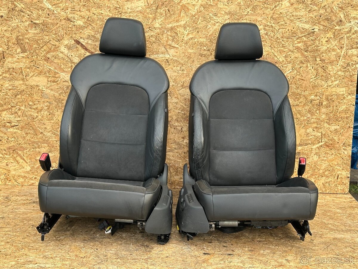 Kompletné sedačky Škoda Superb 2 koža/alcantara