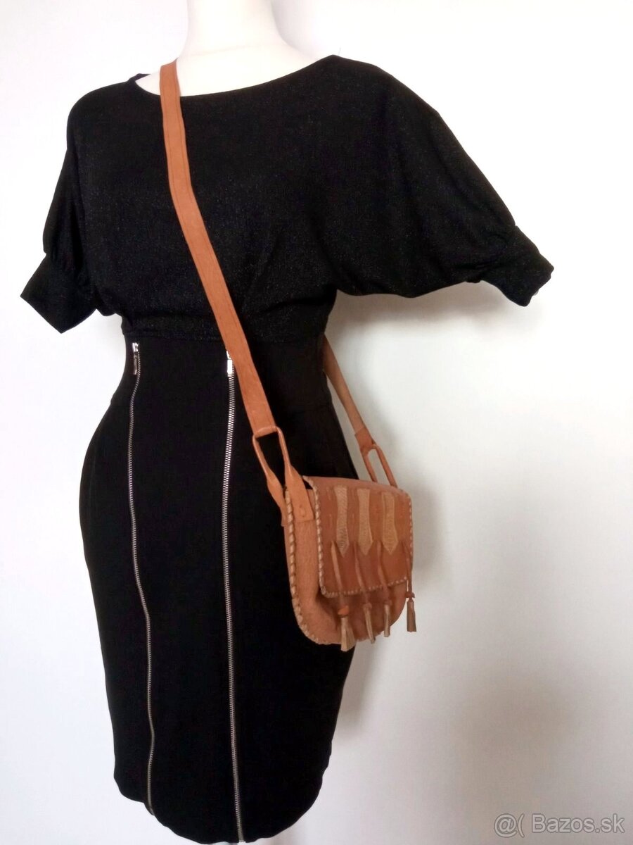 Čierne šaty so zipsami - ORSAY