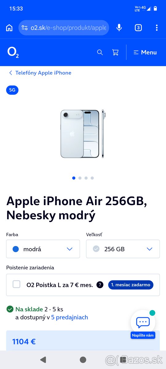Iphone 17 air 256Gb
