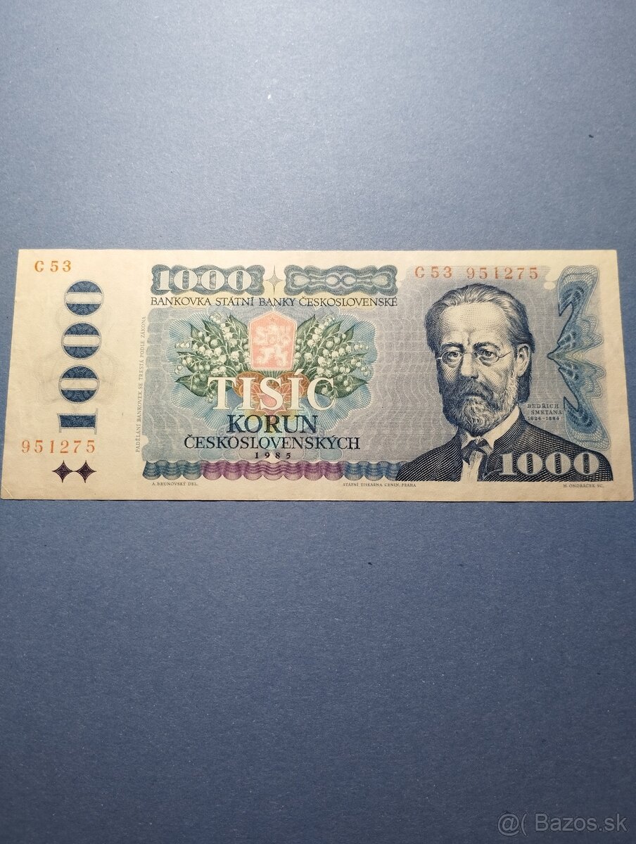 1000 kčs 1985