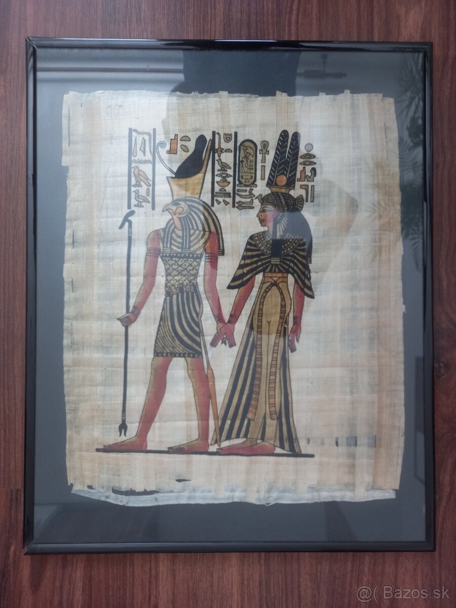 Egyptský obraz na papyruse