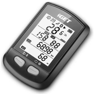 Predám cyklopočitač iGET C200, GPS, plus senzor ASPD70