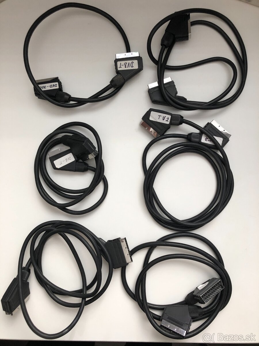 Predám scart kable a prechodky