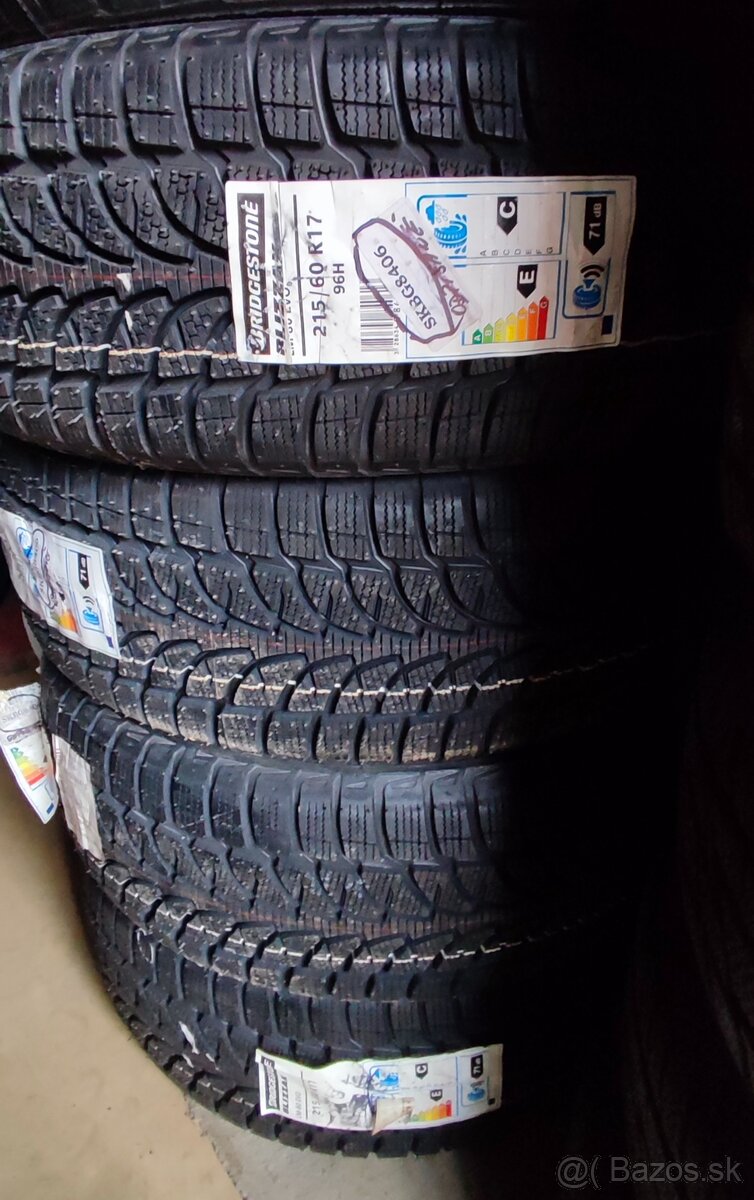 💥 ZIMNÉ BRIDGESTONE - 215/60 R17 - 2x SADY