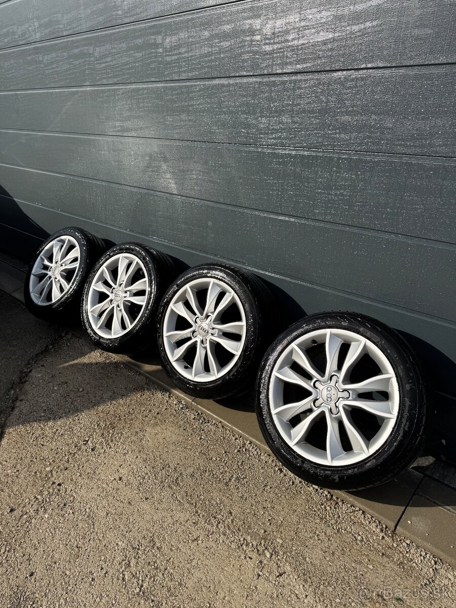 225/45 R17 5x112 Originál Audi + Letné pneu Continental