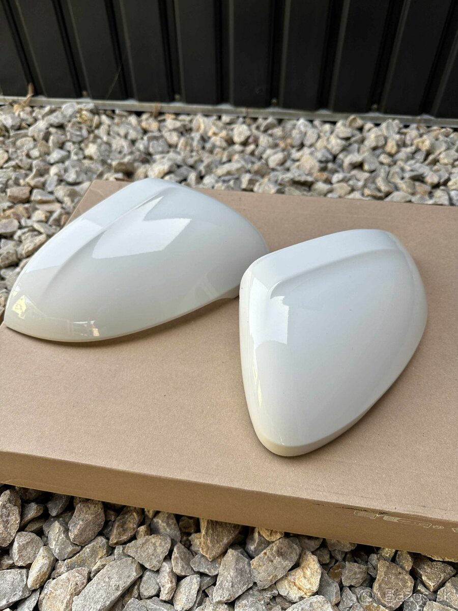 Volkswagen Original kryty spätných zrkadiel (BIELE)