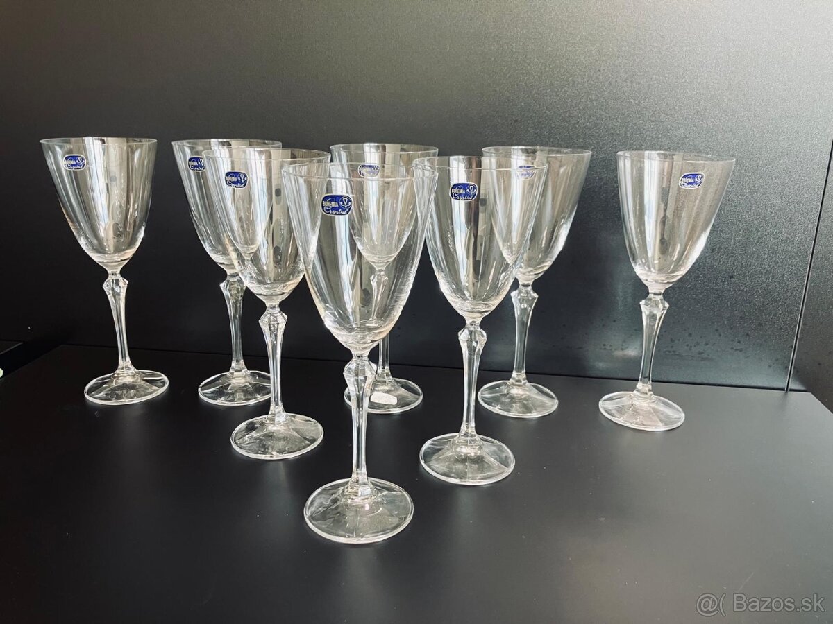 Poháre na víno Bohemia Crystal 350ml (sada 8ks)