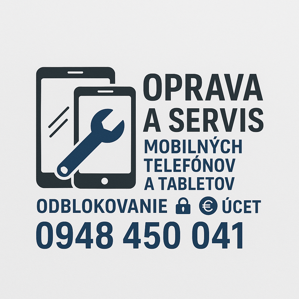 Servis Mobilných telefónov Tablety Odblokovanie účtu vzor