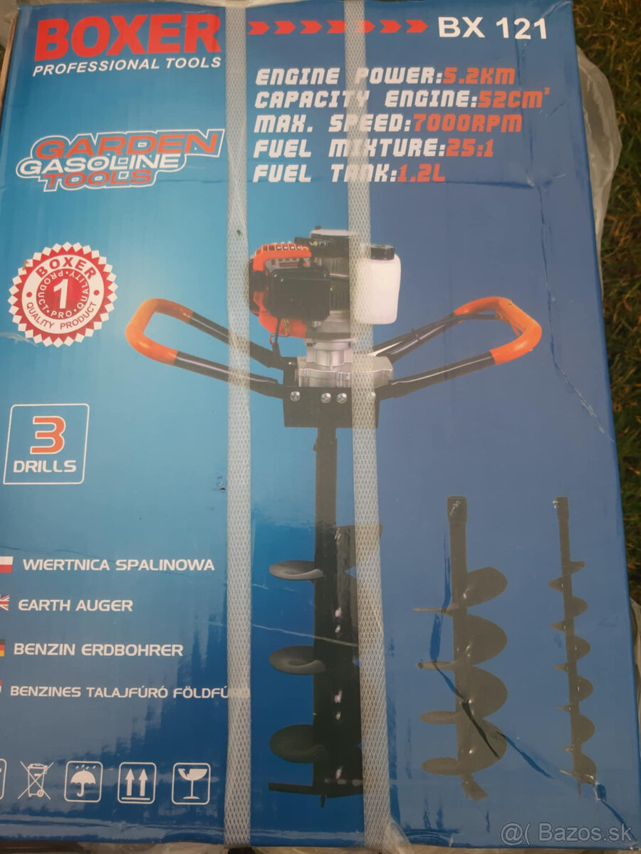 Benzinovy zemny vrtak