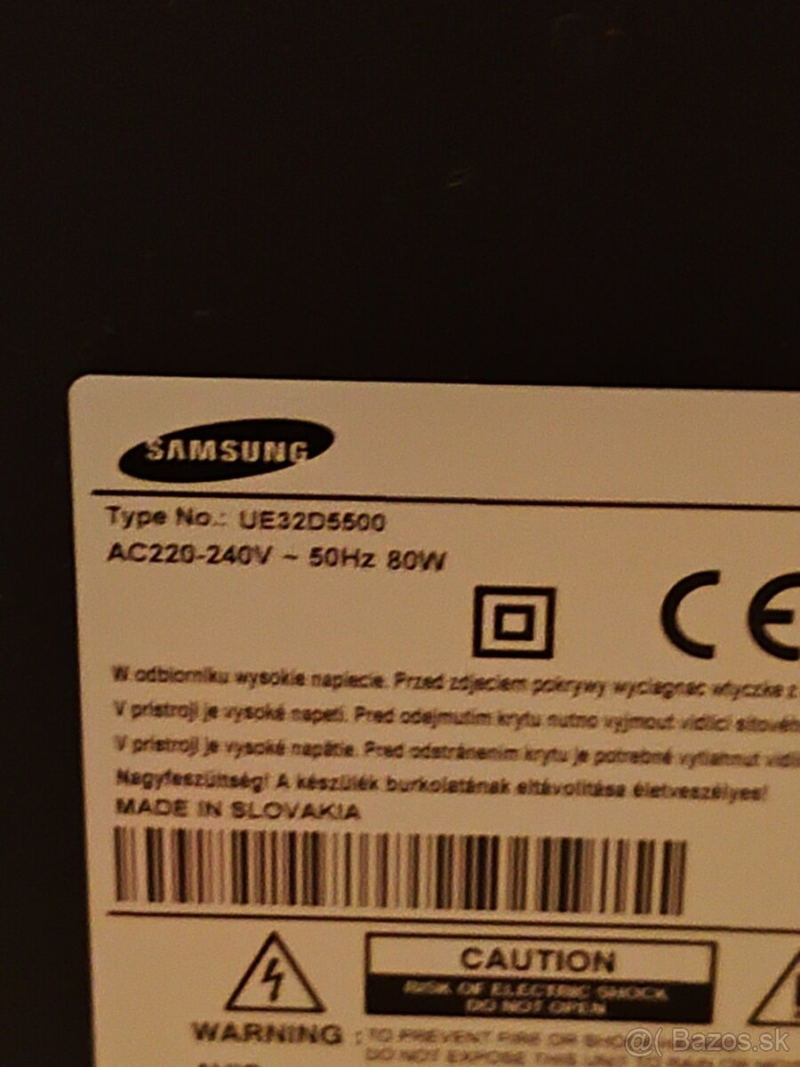 Tv SAMSUNG 82cm. UE32D5500