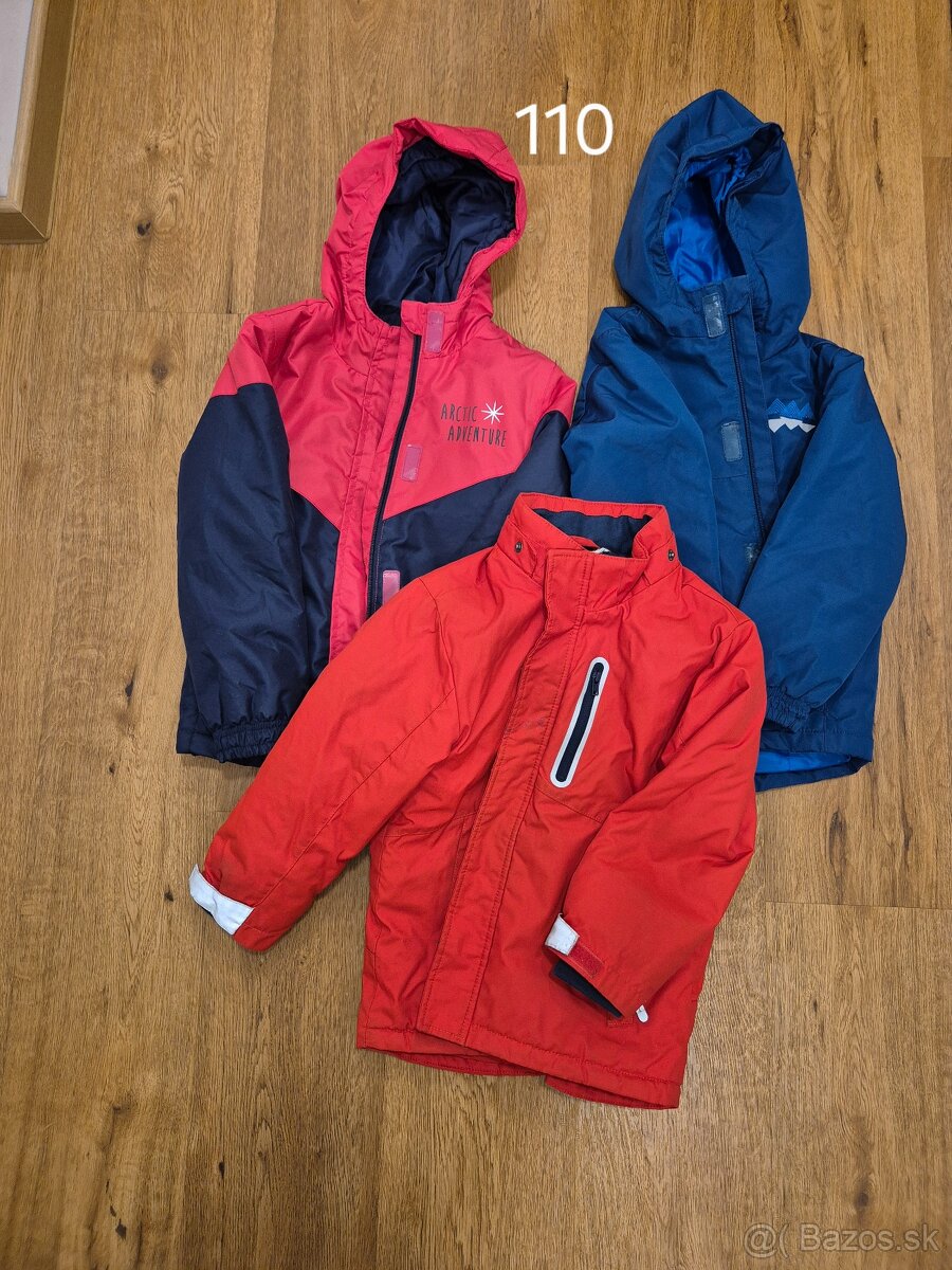 Zimné bundy chlapčenské 3kusy