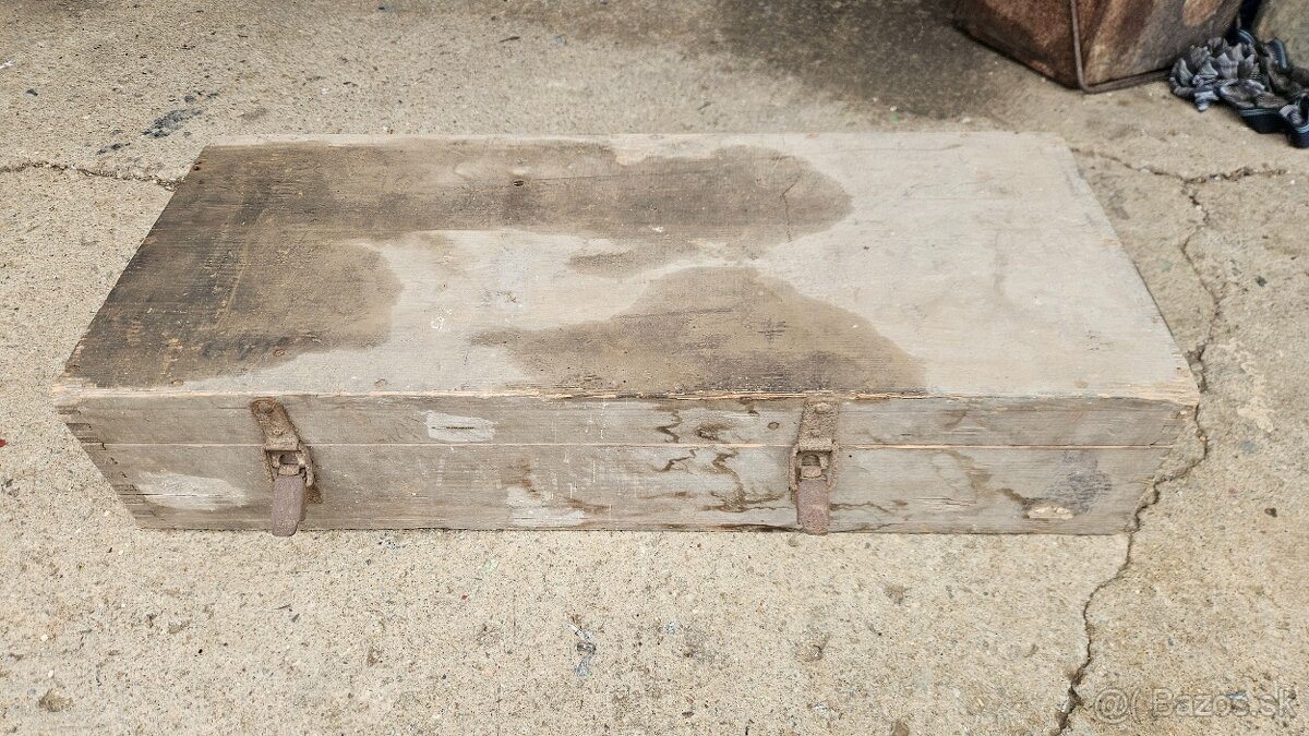 Vojenska drevena krabica bedňa 3.