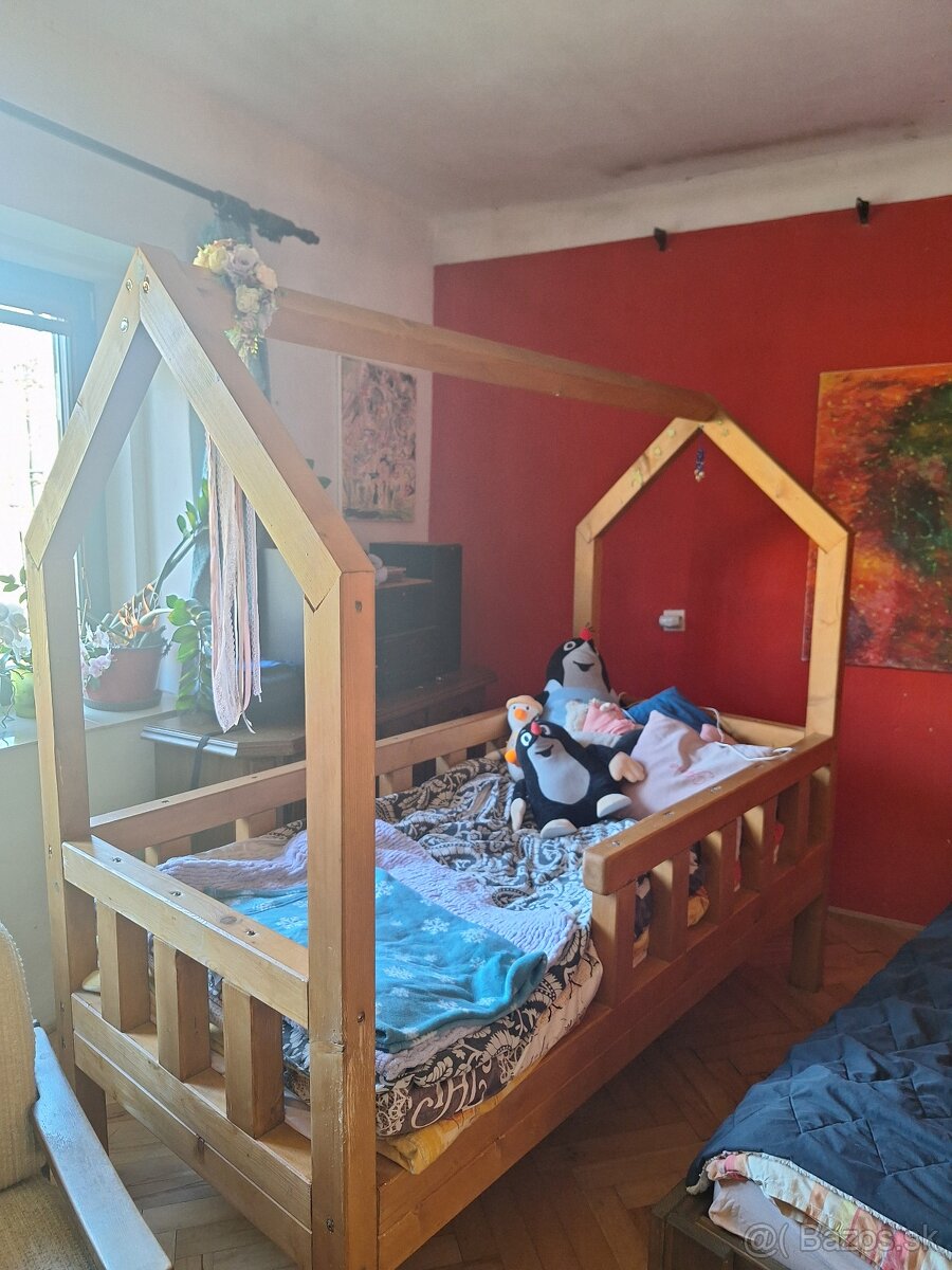 Domčeková posteľ z KVH hranolov