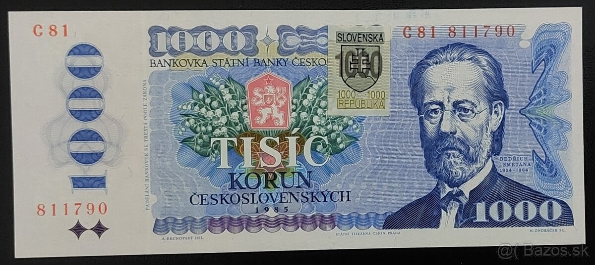 BANKOVKY II. ČSR S KOLKOM A SLOVENSKO - 1993 - 2007