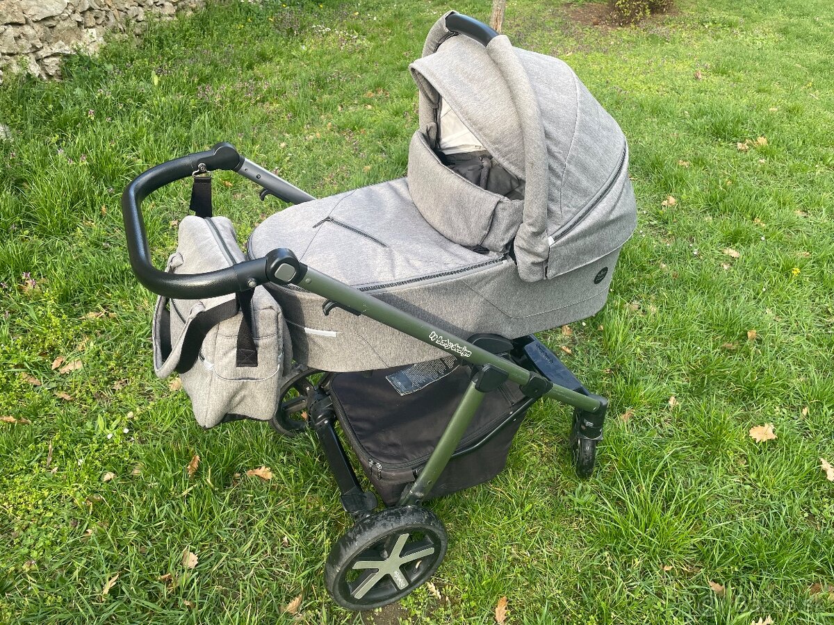 Dvojkombinácia kočík Baby design Husky zimná výbava