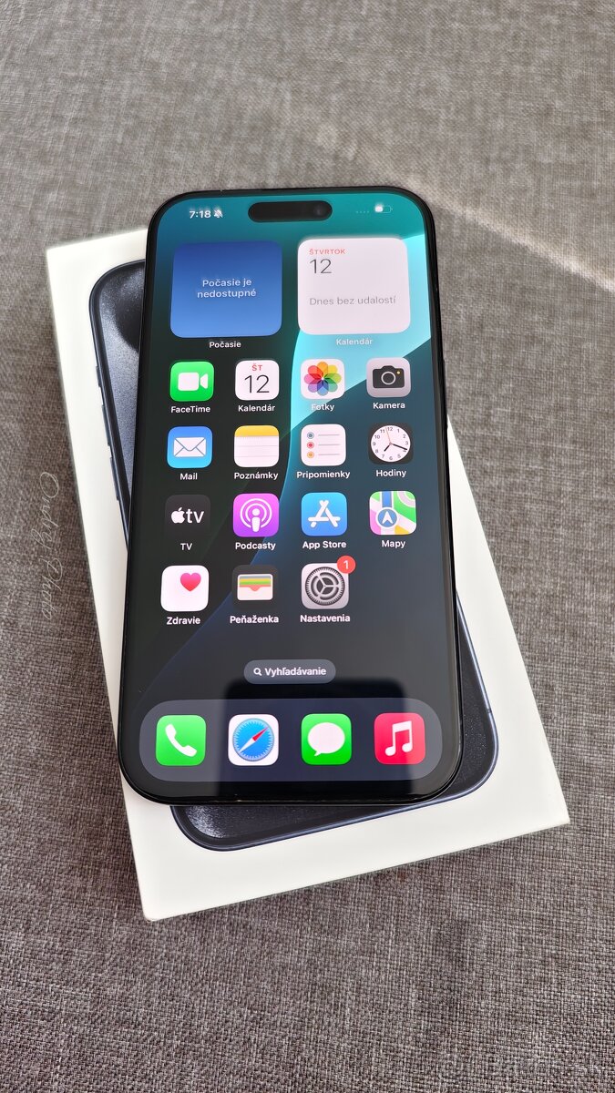 Iphone 15 Pro modrý