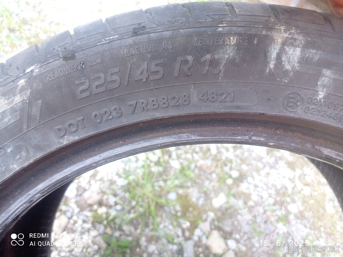 letne pneu 225/45 r17 Vredestein