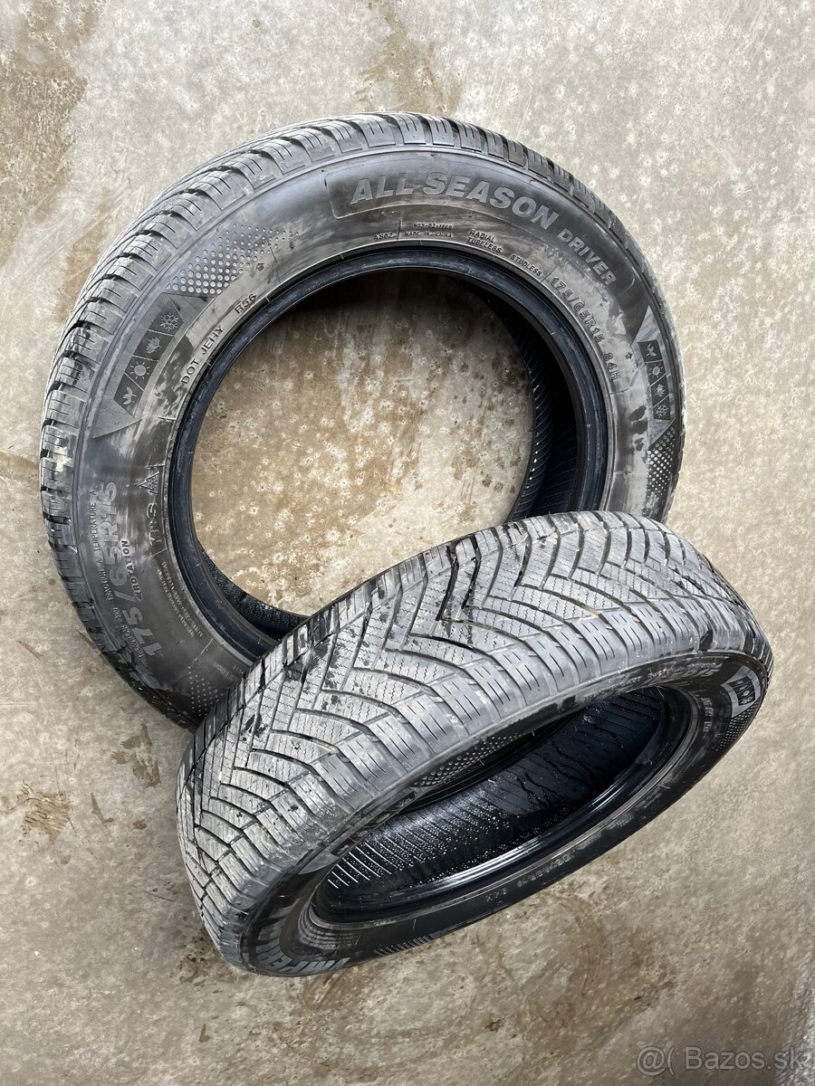 2ks celoročné pneu Imperial 175/65 R15