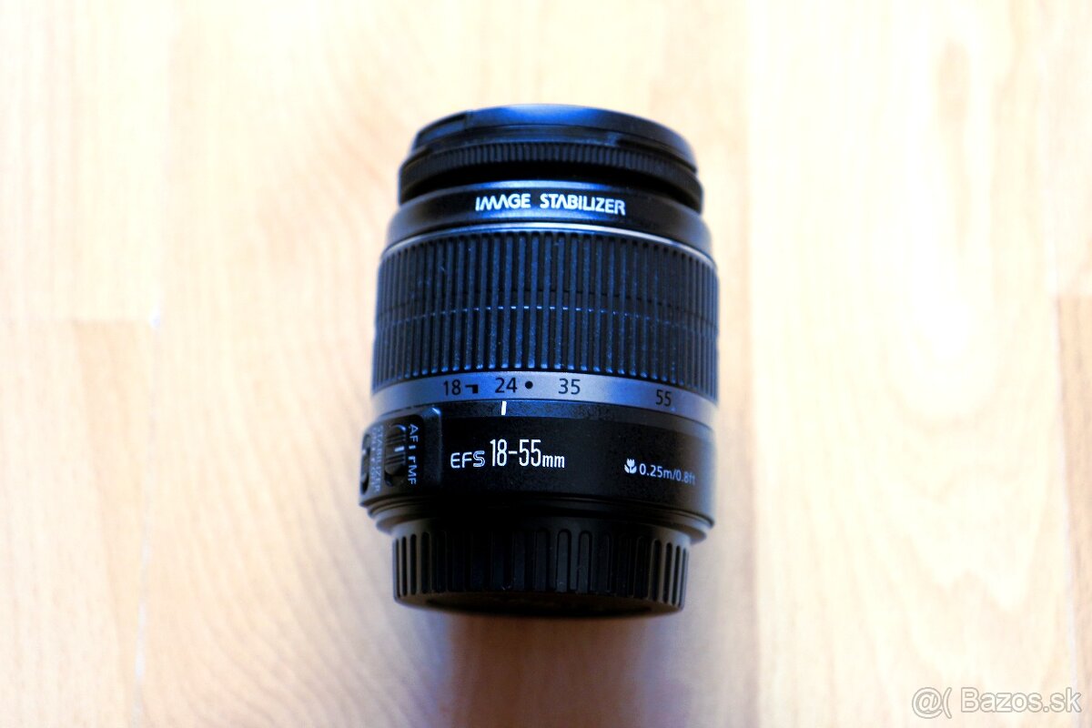 Canon EF-S 18-55 f3,5-5,6 IS So stabilizátorom