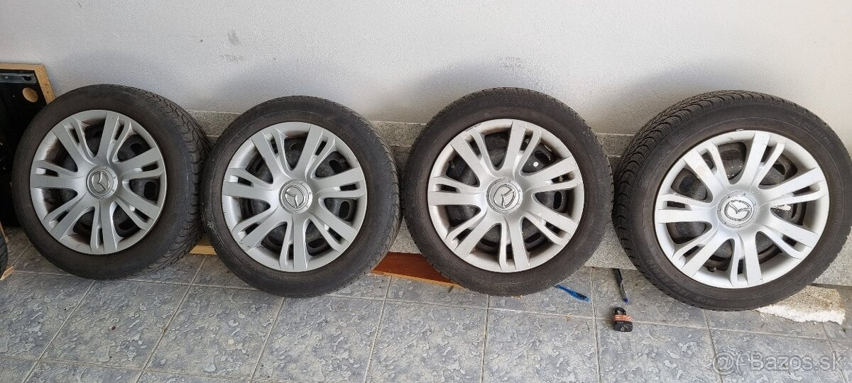 Ocelové Disky na Mazdu2 15tky + puklice