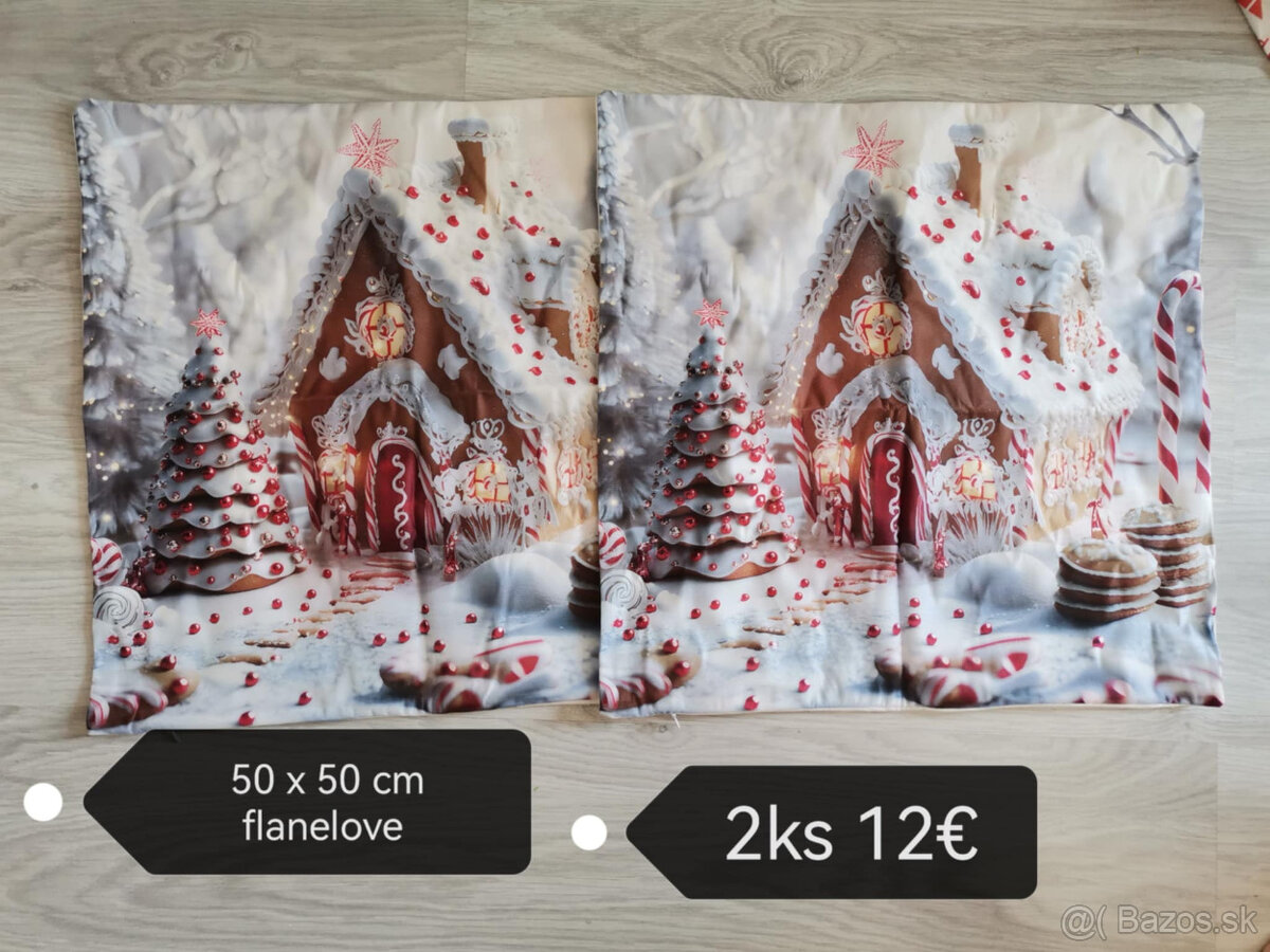 Perníčkové Vianoce ,obliečky ,vence na dvere NOVE