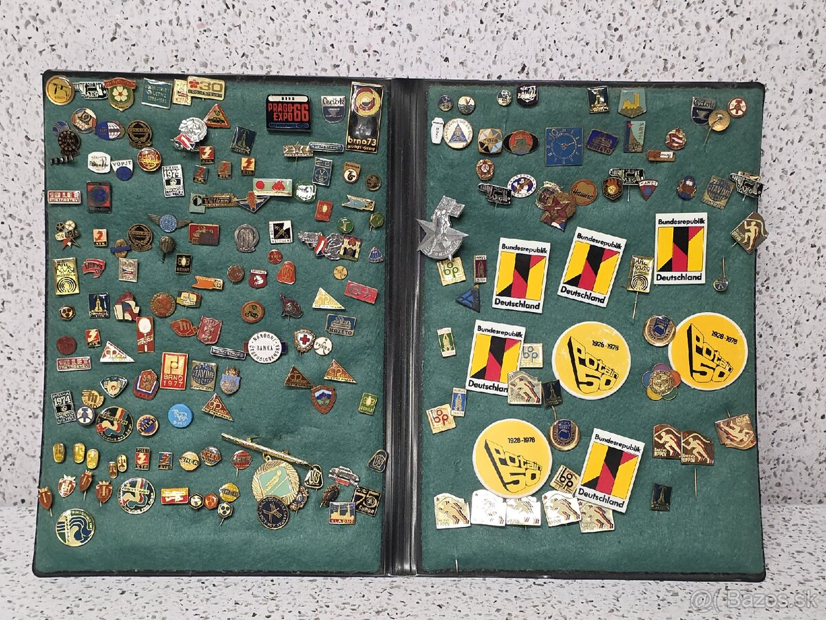 Zberateľské odznačiky viac ako 180 ks odznaky Československo