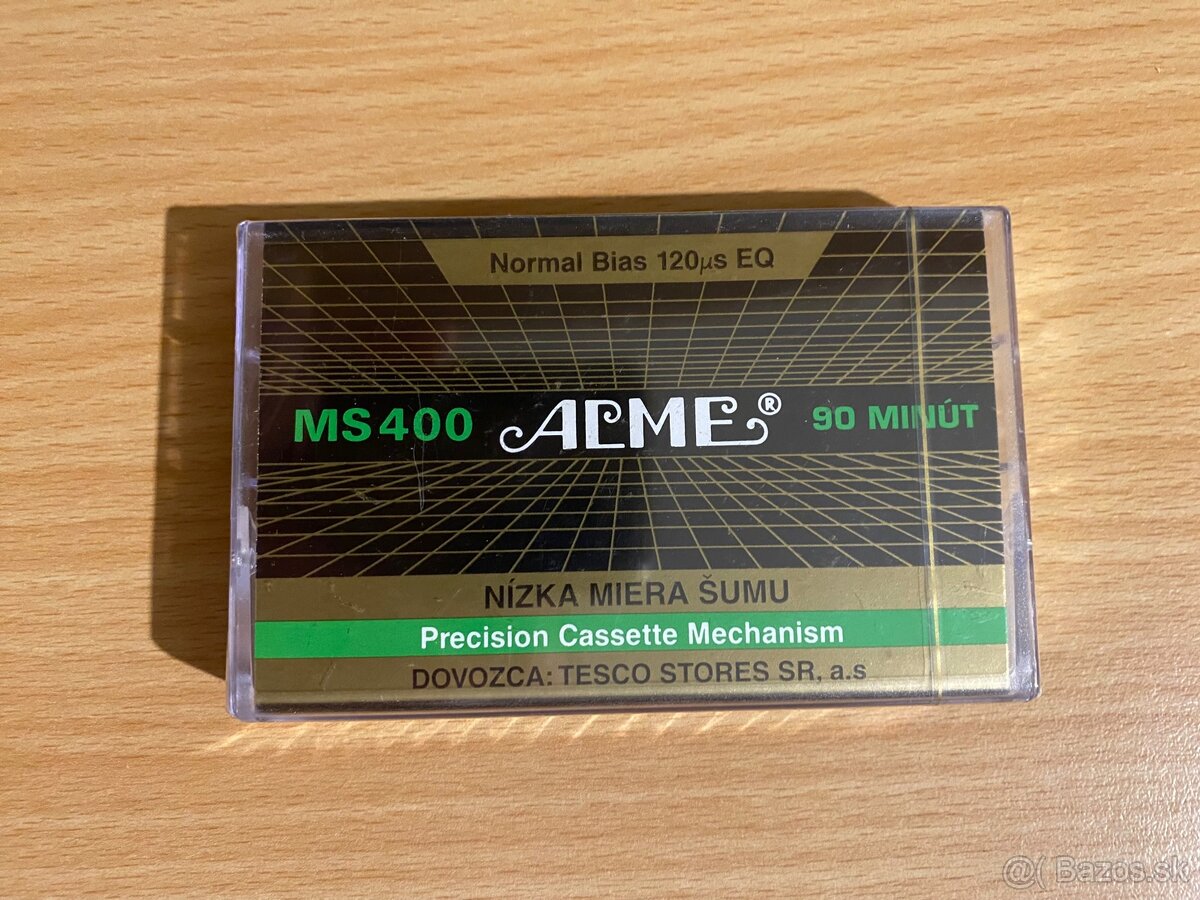 Prázdna Mc kazeta značky Alme (zabalená)