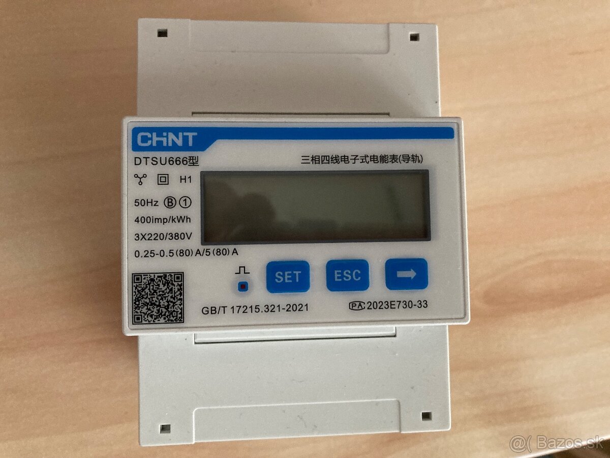 NOVÝ elektromer smart meter Chint DTSU666