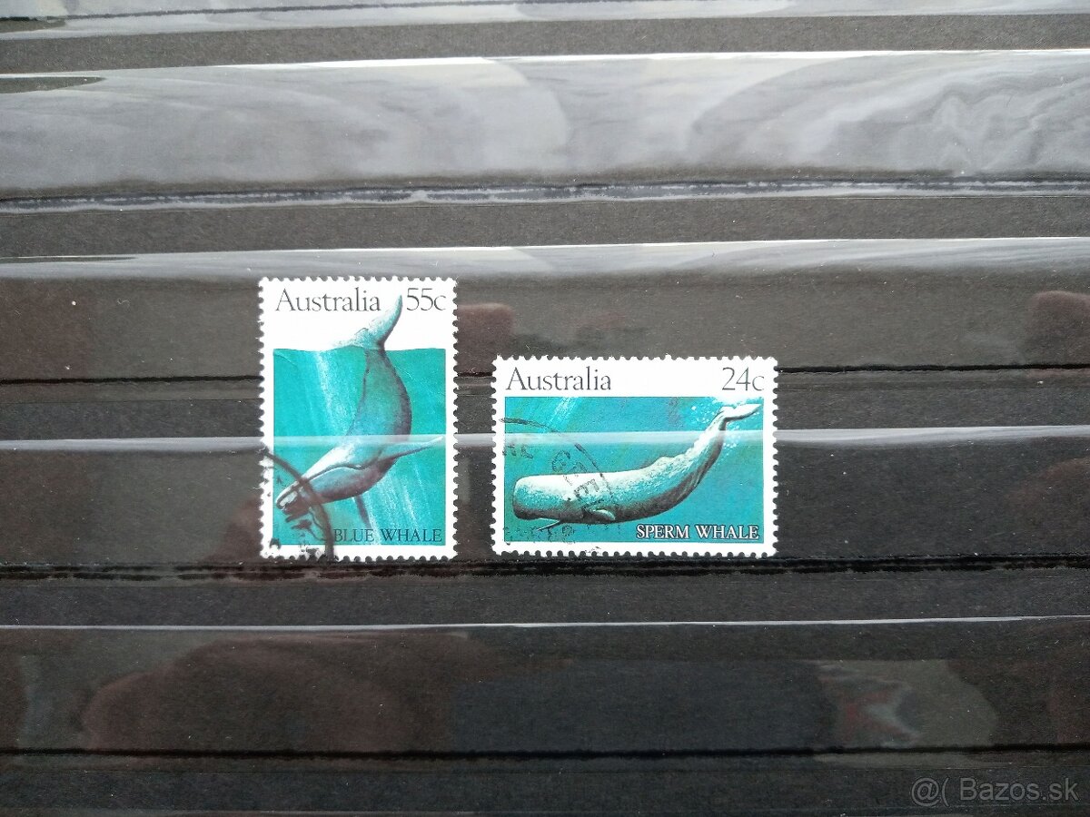 Poštové známky č.758 - Austrália - veľryby