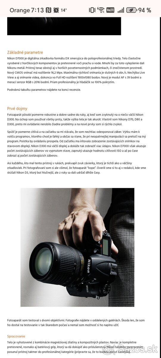 Zrkadlovka Nikon