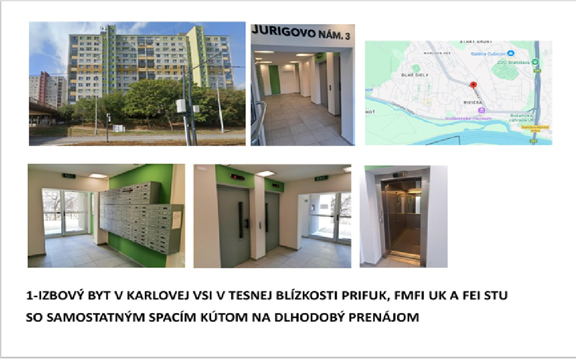 Karlova Ves - 1i byt na prenájom