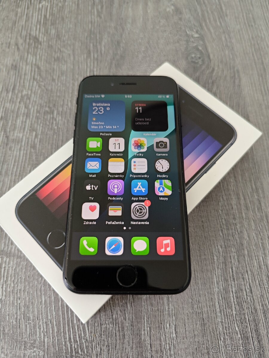 Ako nový iPhone SE 2022 64GB - 100% batéria