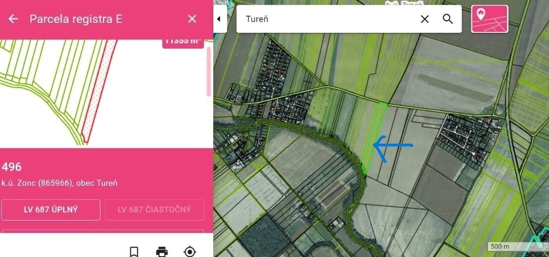 Orná pôda pri hlavnom ťahu Senec Tureň