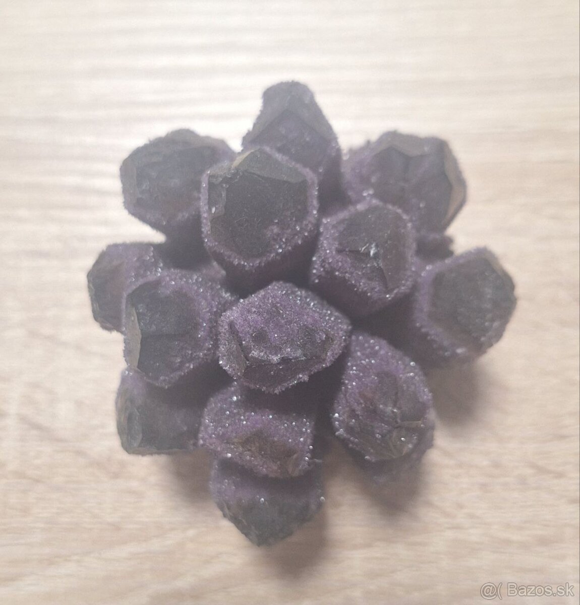 Prírodný Fialový Ametyst Phantom - typ 3