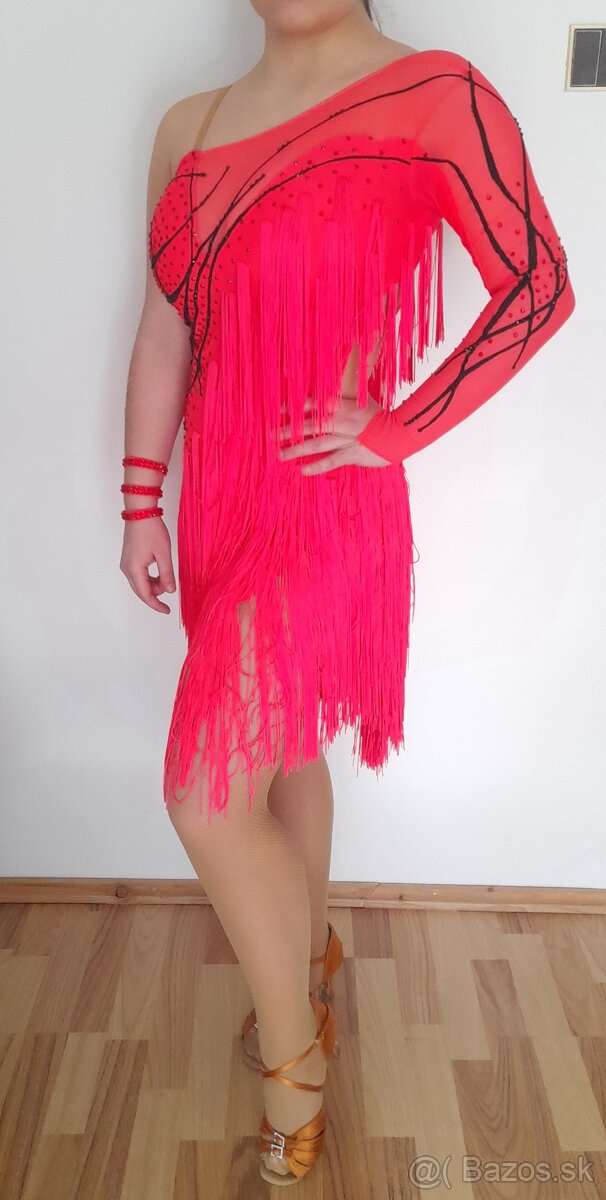 Šaty na spoločenské tance - latino č.M