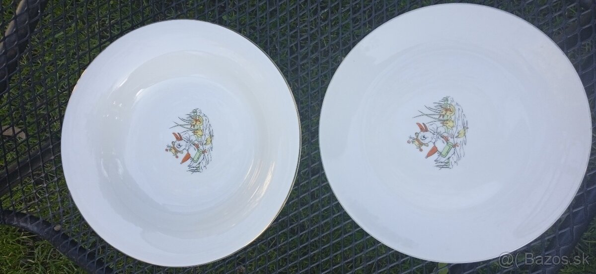 retro detský porcelán