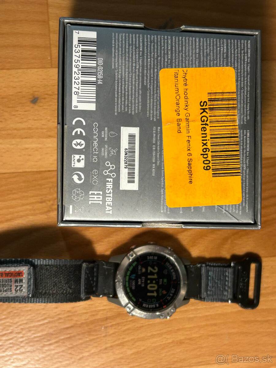 Garmin Fenix 6 titan zafir