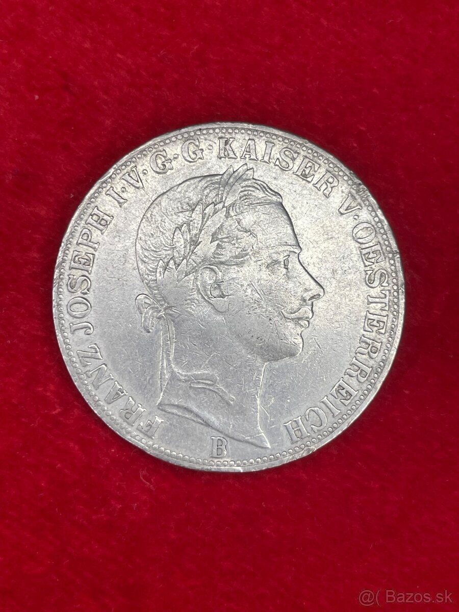 Spolkový Toliar 1858 B - mincovňa Kremnica