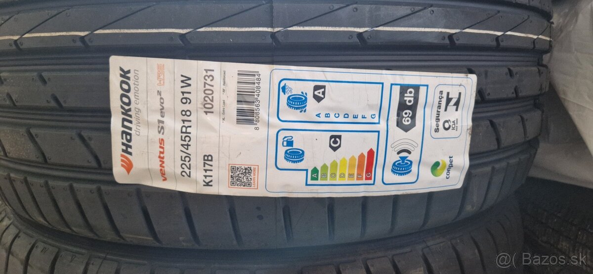 HANKOOK Ventus S1 evo2 K117B 225/45 R18 91W Runflat