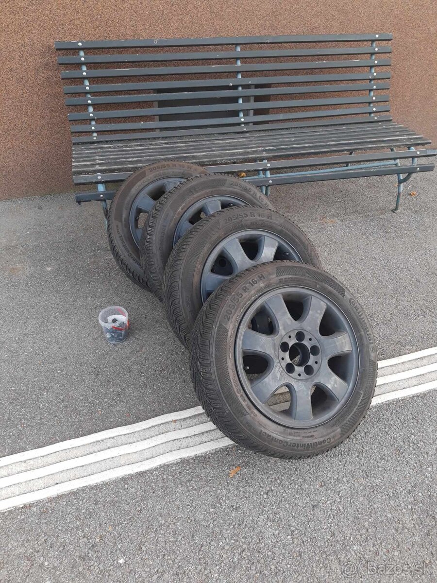 Disky mercedes 5x112 r16 s pneu 205/55 r16 zimne