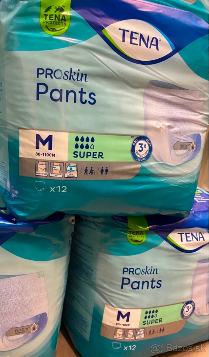 Nohavičkové Plienky Tena M po 12 ks v balení nohavičky