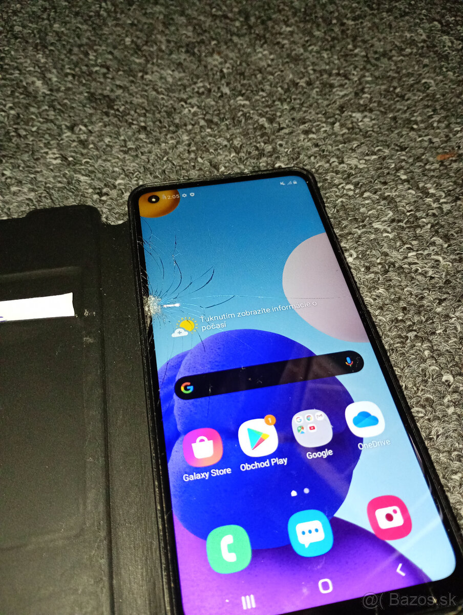Samsung Galaxy A21s – rozbitý displej