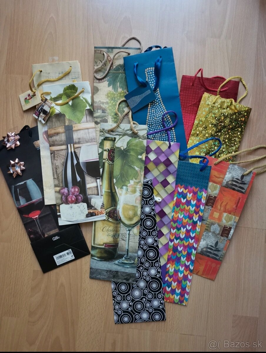 Darčekové tašky na fľašu