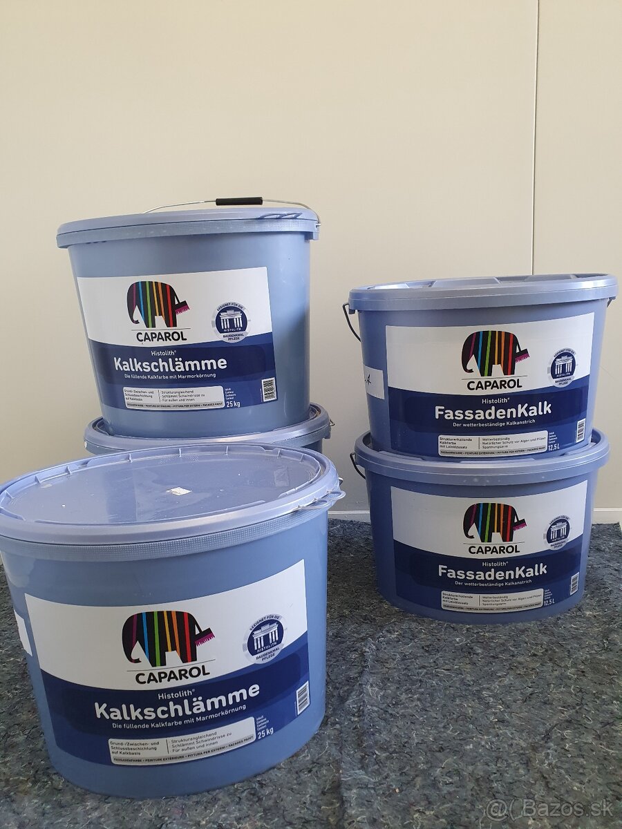 Caparol vápenná fasádna  farba - historická
