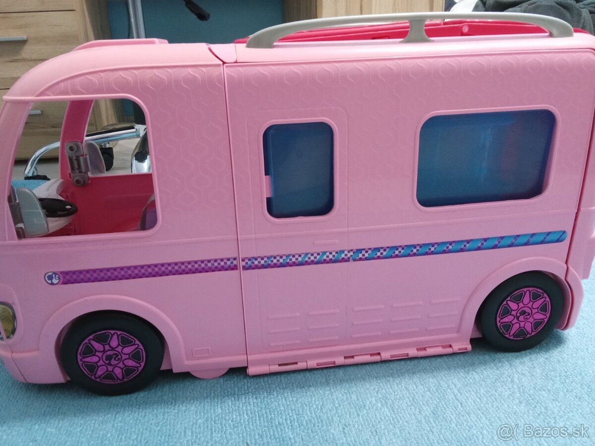 Barbie karavan - ružový