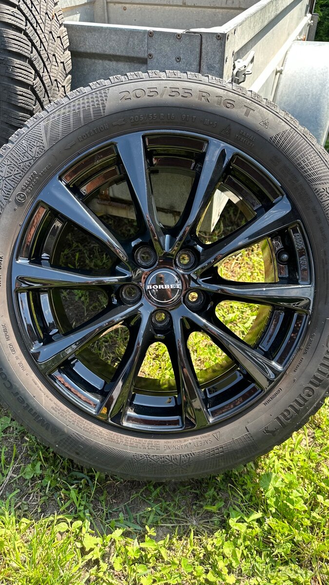 Predám elektr. BORBET 16” so zimnými pneumatikami