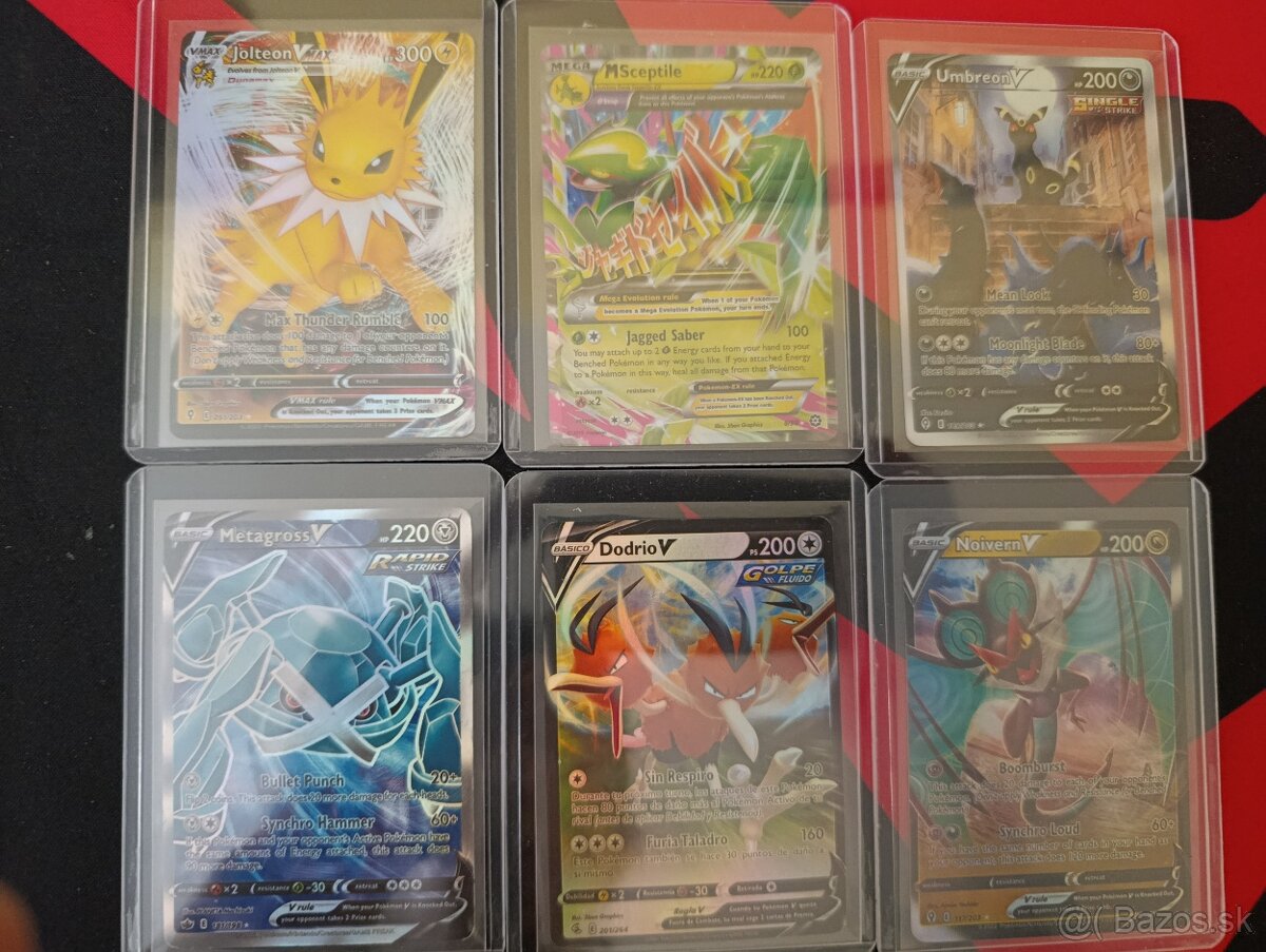 Pokemon karty holo španielske vmax v